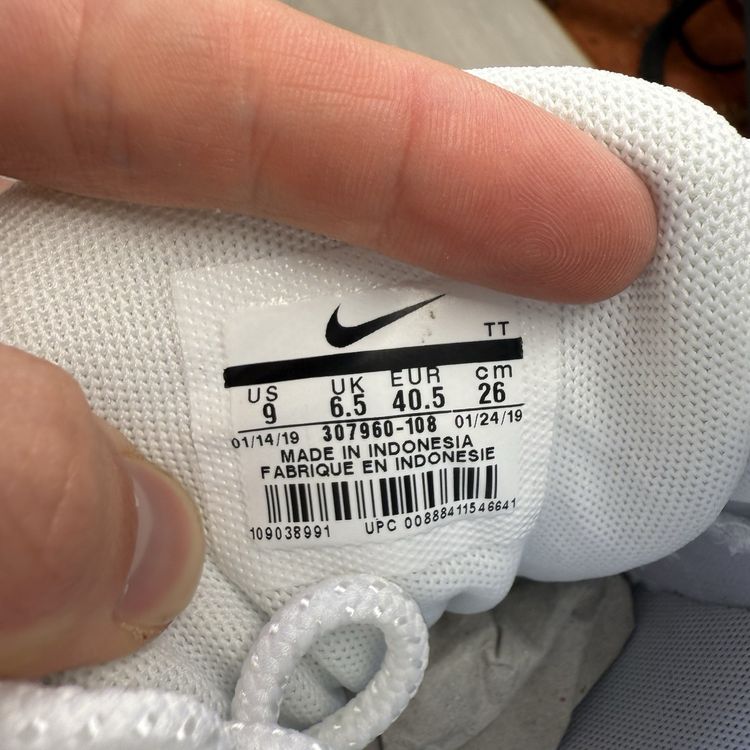 Nike Air Max 95 Size UK 6.5 Triple White Women's Trainers 307960-108 image 8