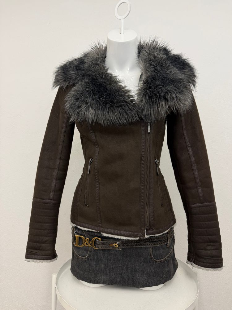 Guess Faux Fur Corset Jacket (XS)