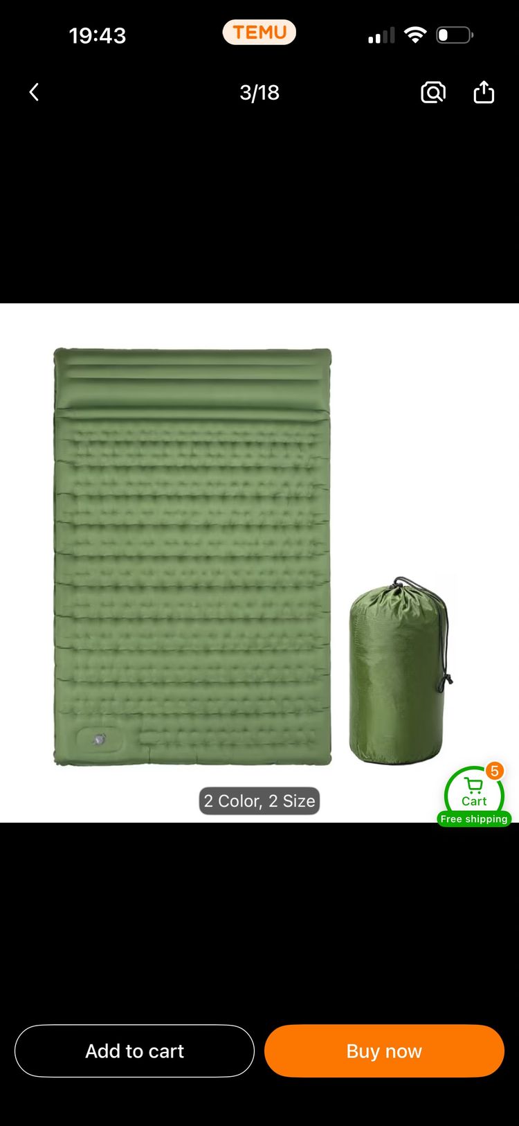 Inflatable Camping Sleeping Mat