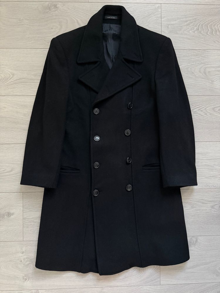 Immagine di Emporio Armani 1990s Double Breasted Peaked Lapel Wool Coat - Size S 3