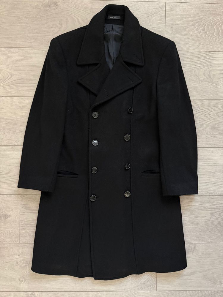 Immagine di Emporio Armani 1990s Double Breasted Peaked Lapel Wool Coat - Size S 13