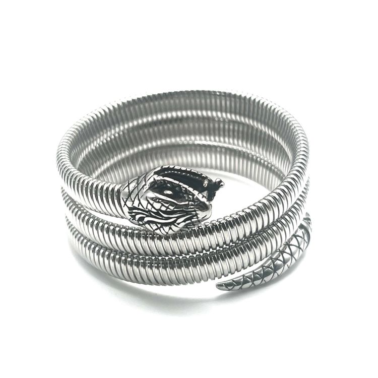 Other Bracciale SERPENT COIL | Acciaio Inox Regolabile Biker Style – Eldra Milano product image