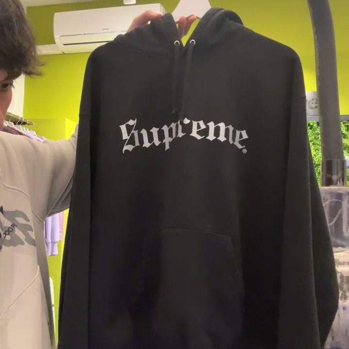 Supreme hoodie supreme black  product image