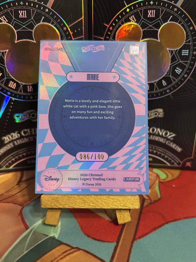 Disney Retro Marie 86/100 Trading Card imagen 2