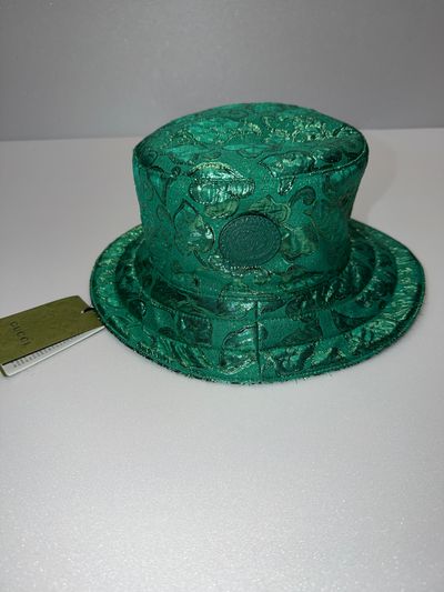 Gucci Green Patterned Hat