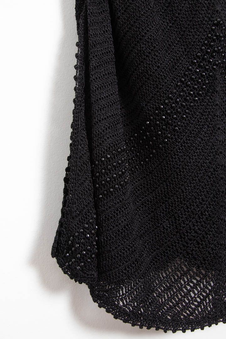 Women's Gucci Tom Ford Era Beaded Chevron Crochet-Knit Slip Maxi Dress (UK 10) imagen 4