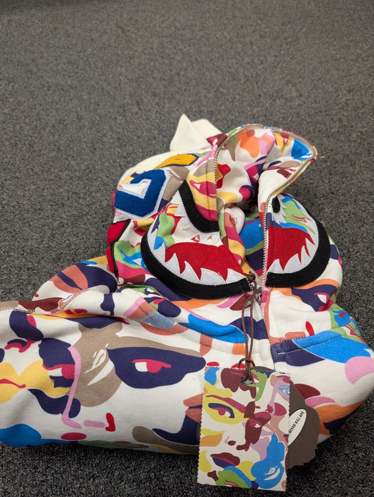 BAPE Bape x KidSuper Camo Shark Full Zip Hoodie product image