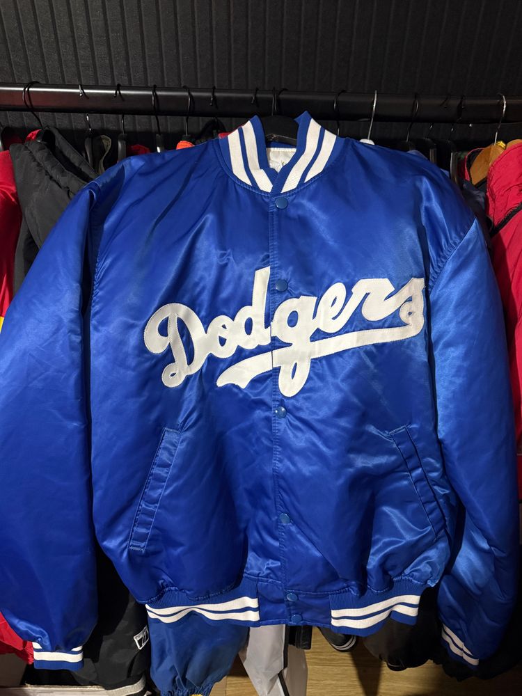 Blue Dodgers Varsity Jacket