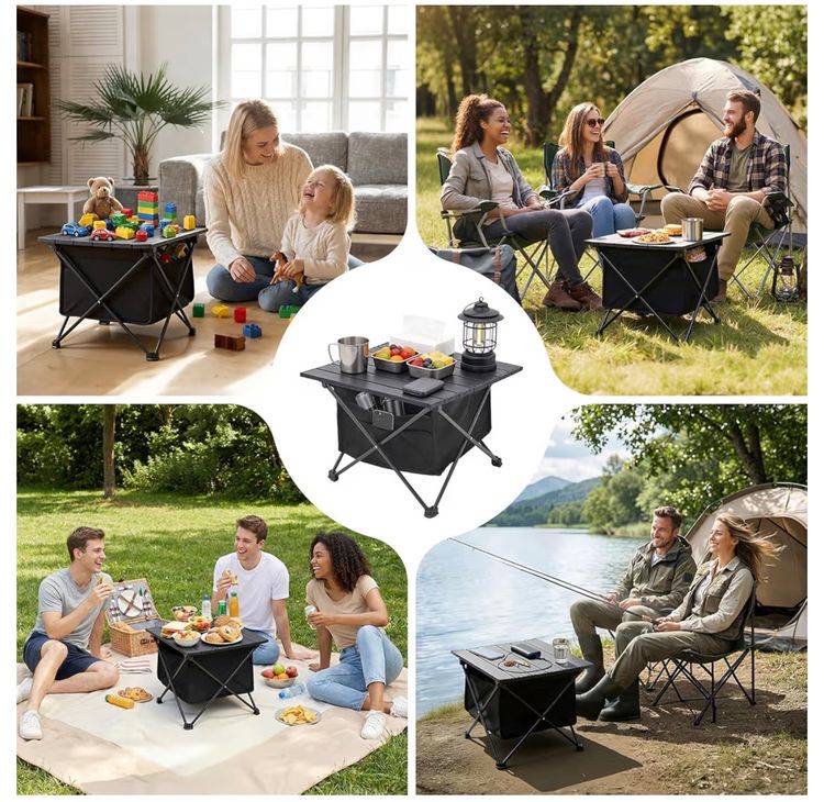 Warmiehomy Portable Camping Table With Storage Bag image 7