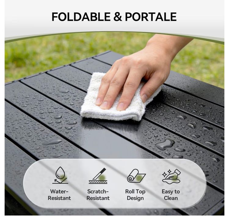 Warmiehomy Portable Camping Table With Storage Bag image 5