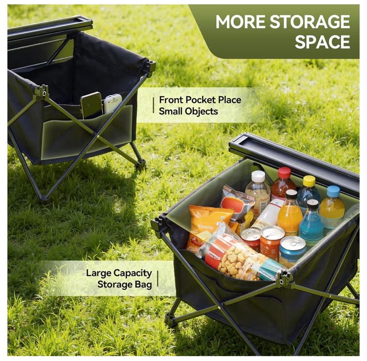 Warmiehomy Portable Camping Table With Storage Bag image 3