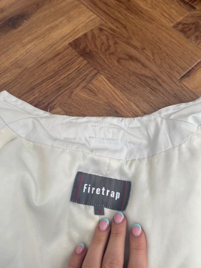 Firetrap Cream Biker Jacket (M) 2