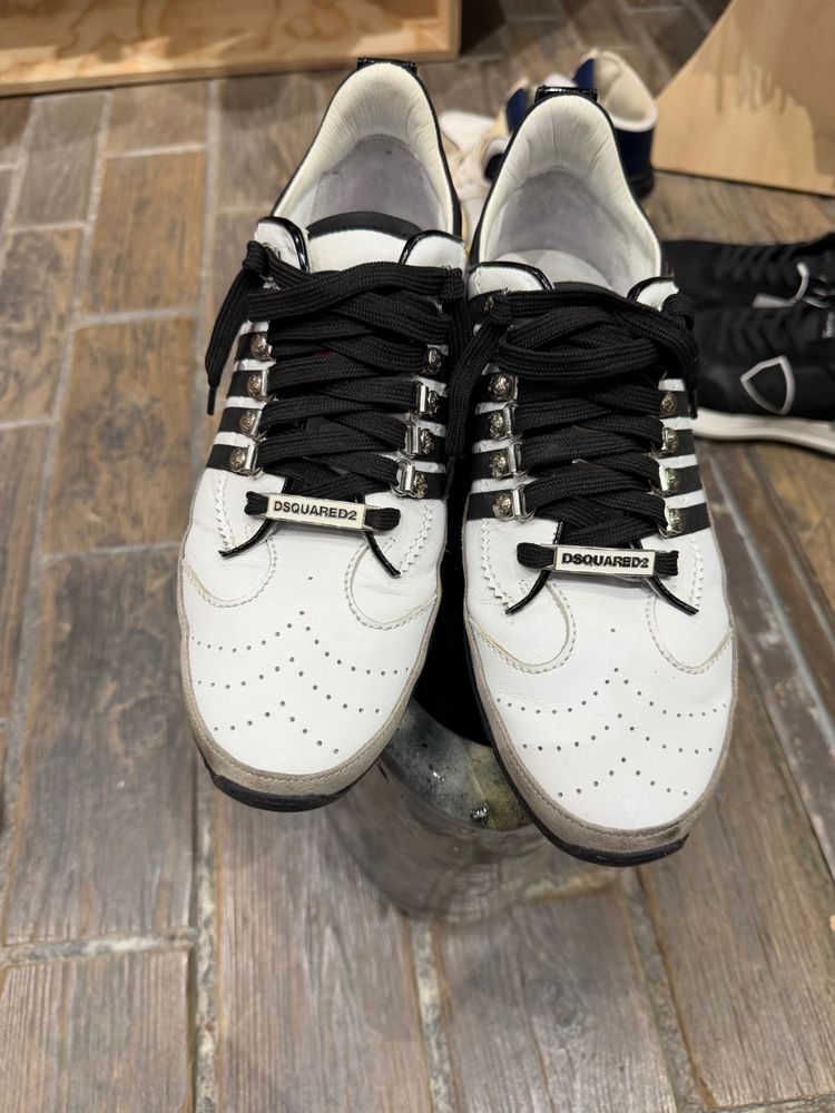 Dsquared2 White And Black Sneakers image 2