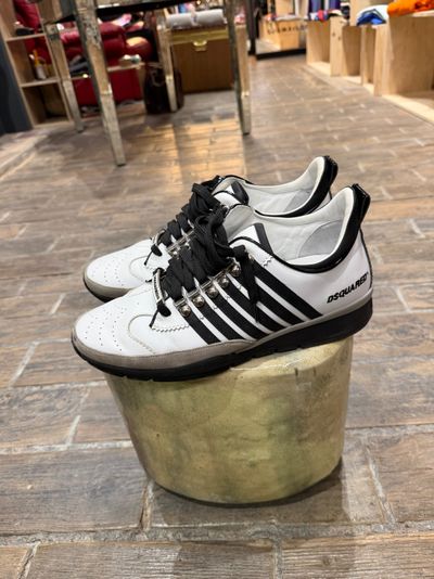 Dsquared2 White And Black Sneakers