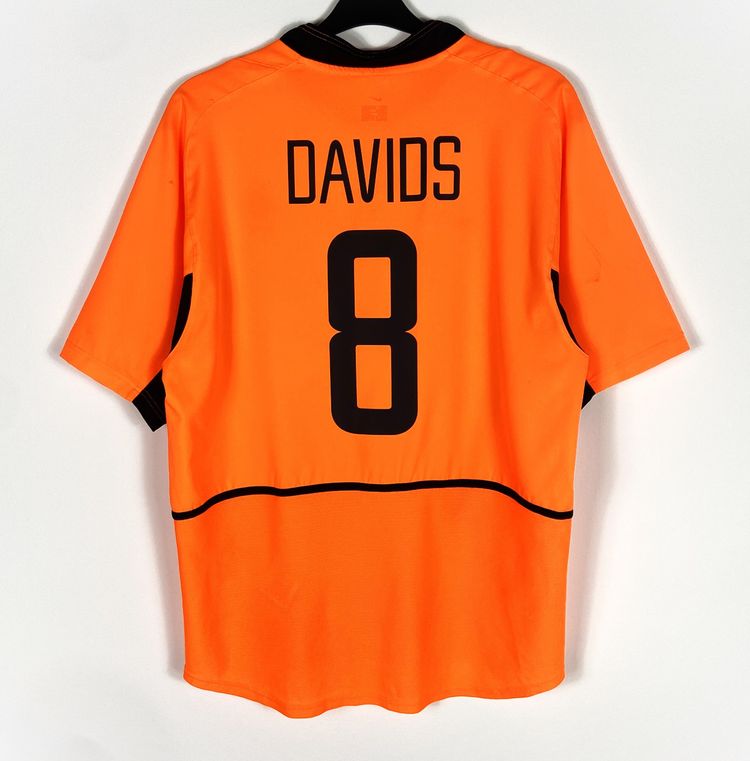 UK Football Shirts 2002 2004 Holland Nike Home Football Shirt DAVIDS 8 Men's Large product image