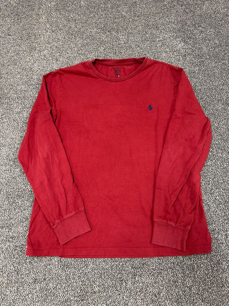 Polo Ralph Lauren Red Long Sleeve Shirt