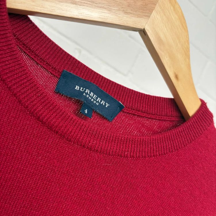 Immagine di Burberry Red Wool Jumper 2