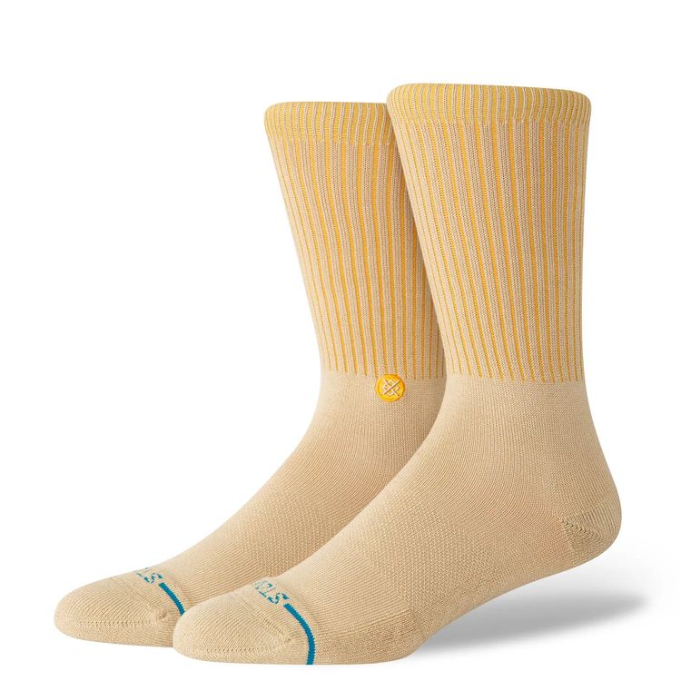 Stance USA Official Crew Socks - M - Icon Pop - Sand image 1