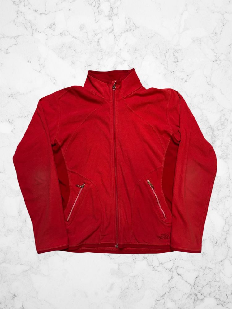 The North Face Red Fleece Jacket image 1