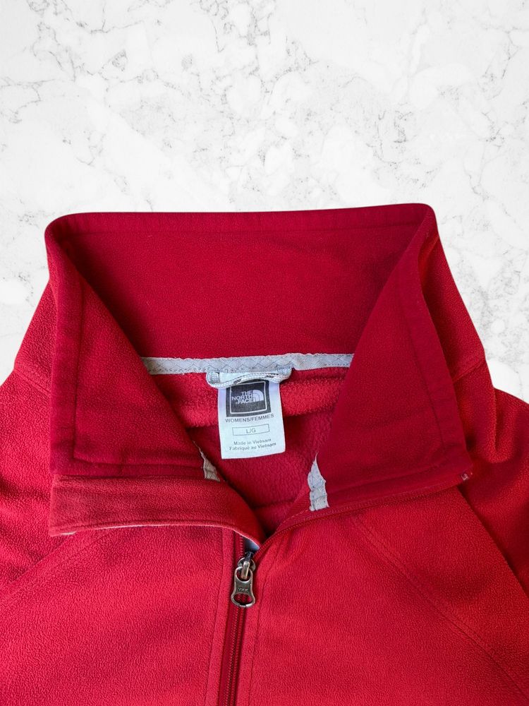 The North Face Red Fleece Jacket image 3