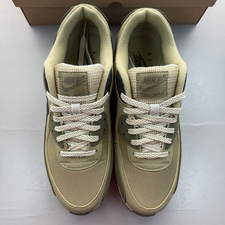 Nike Air Max 90 Size UK 8 Neutral Olive Green Black Men's Trainers FB9657-200 image 2