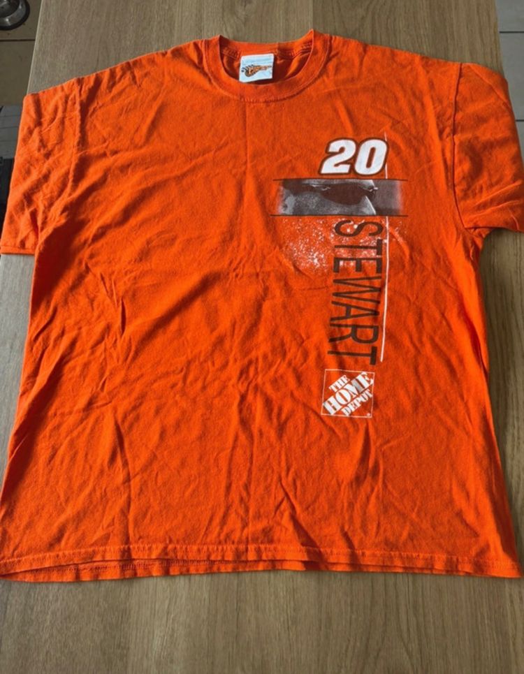 Orange Tony Stewart 20 Graphic T-Shirt image 1