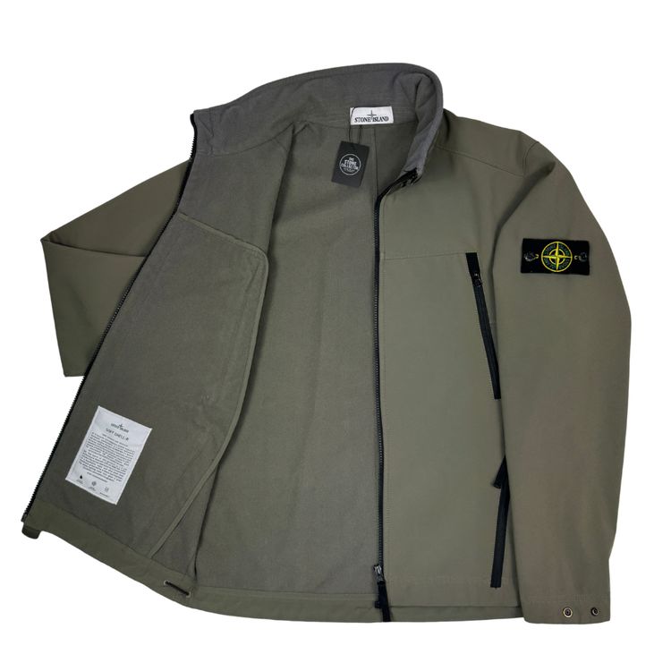Chaqueta Stone Island Soft Shell-R Caqui - talla L image 8