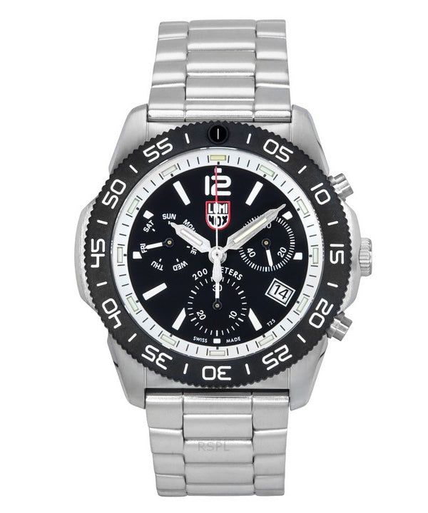 Luminox Pacific Diver Chronograph Stainless Steel Black Dial Quartz XS.3141.M 200M Men's Watch image 1