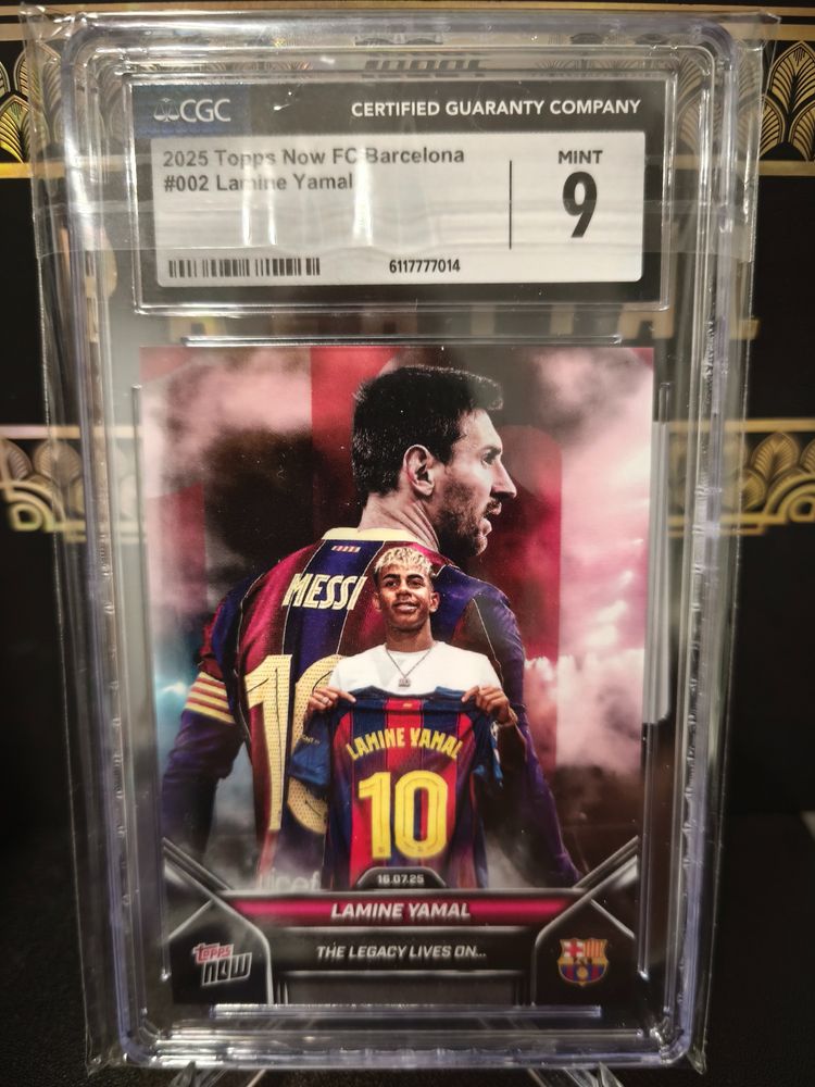 2025 Topps Now Fc Barcelona Lamine Yamal CGC 9