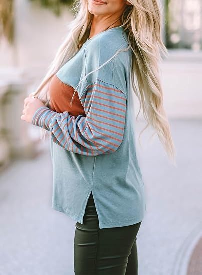 Other Color Block Long Sleeve Top product image