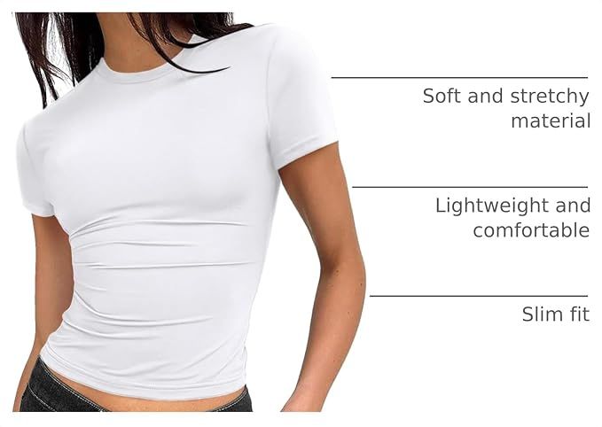 Immagine di White Fitted Short Sleeve T-Shirt 4