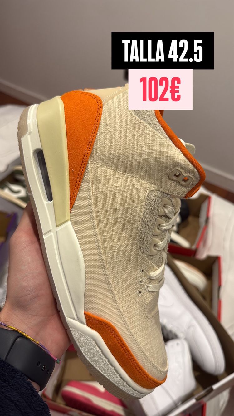 Jordan 3 And Orange Sneaker