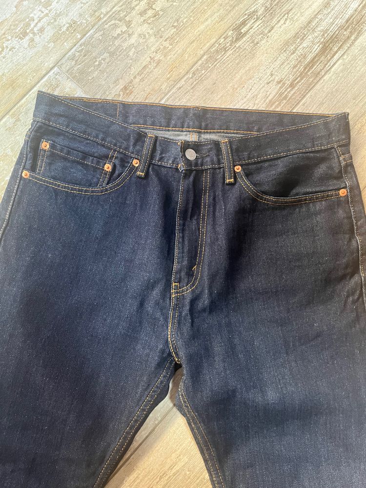 Levi'S Dark Blue Denim Jeans obraz 3