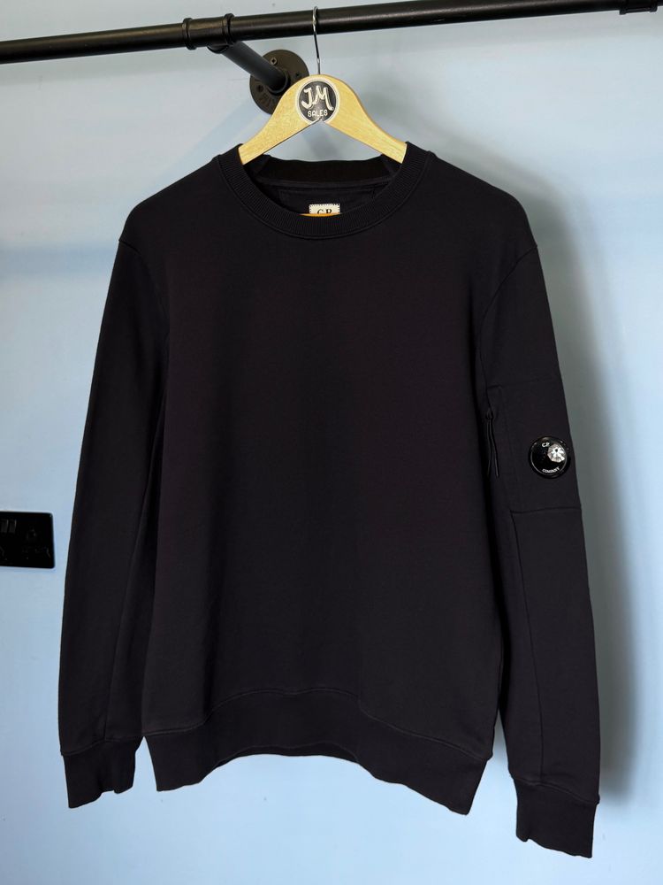 Medium C.P. Company Navy Blue Crewneck Sweatshirt Jumper image 1