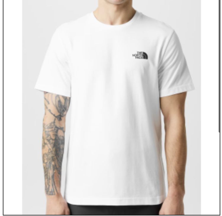 The North Face White T-Shirt,size men’s XS