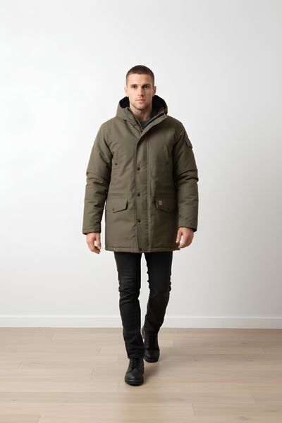 Carhartt Brown Hooded Parka Jacket