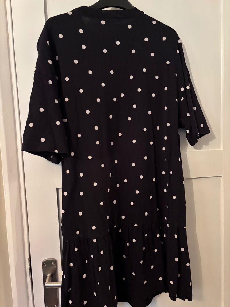 Maternity Black Polka Dot Dress image 2
