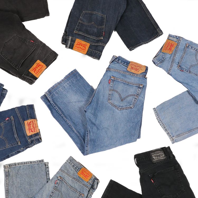 10 x VINTAGE LEVI JEANS MIXED CODE GRADE A image 2
