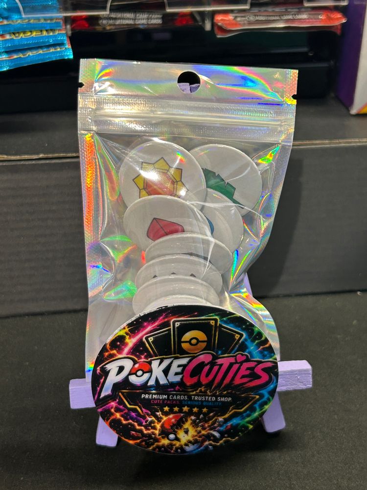 32mm Pokémon gym badge set
