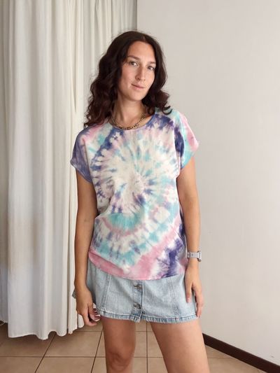 T-shirt in seta tie dye 44