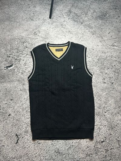 Playboy Black Sleeveless Sweater Vest