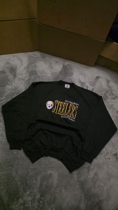Black Pittsburgh Steelers Football Sweatshirt