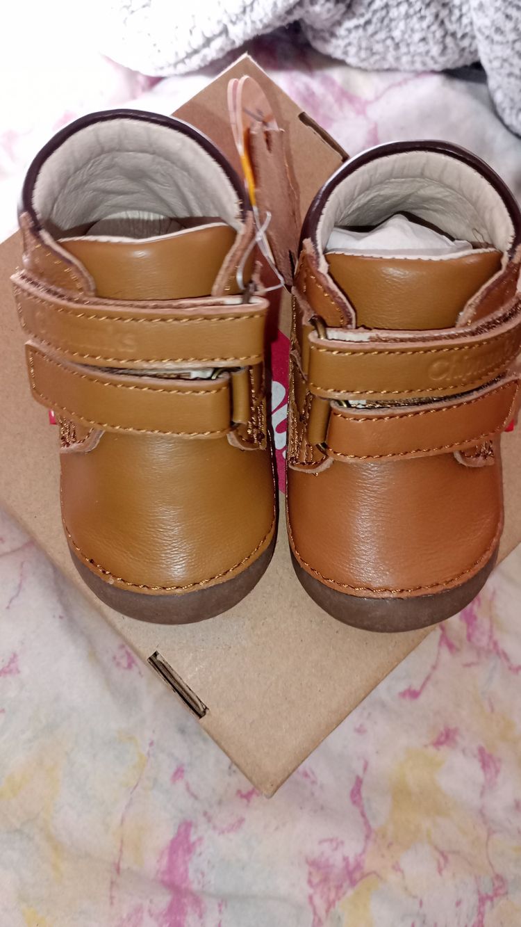 Chipmunks Tan Baby Shoes image 1