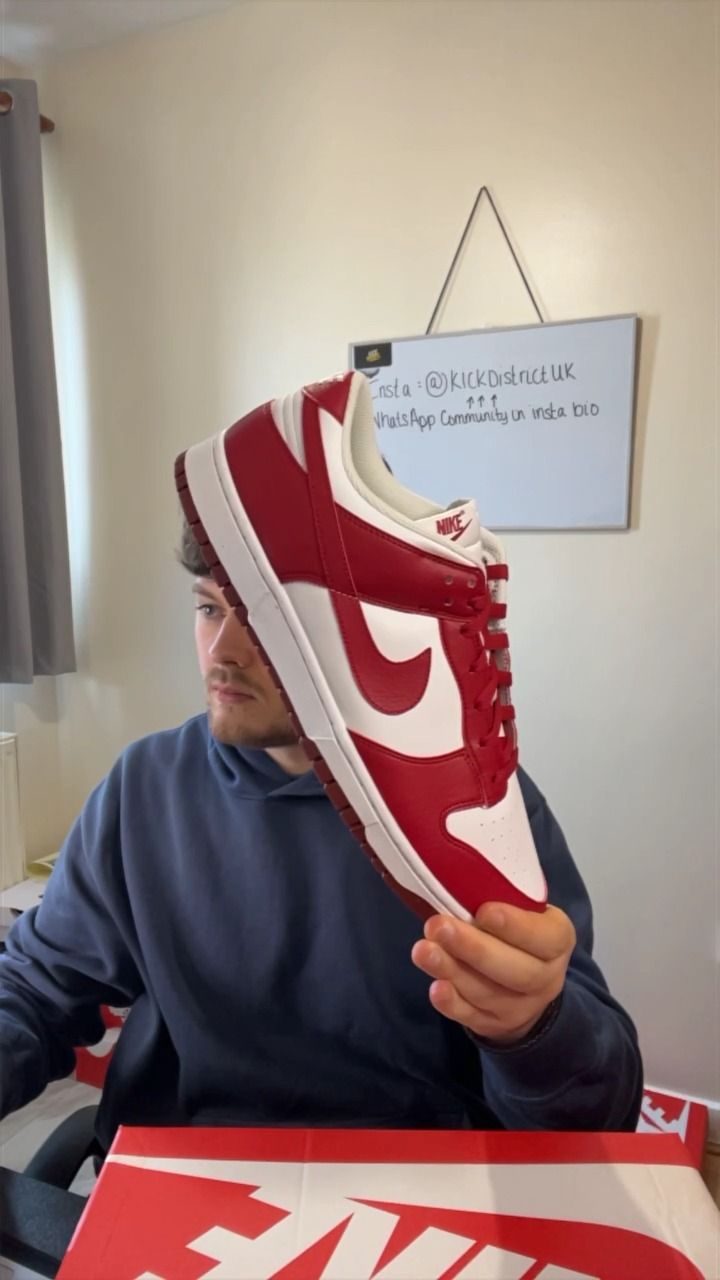 Nike NIKE DUNK LOW 'GYM RED' £120 RRP product image