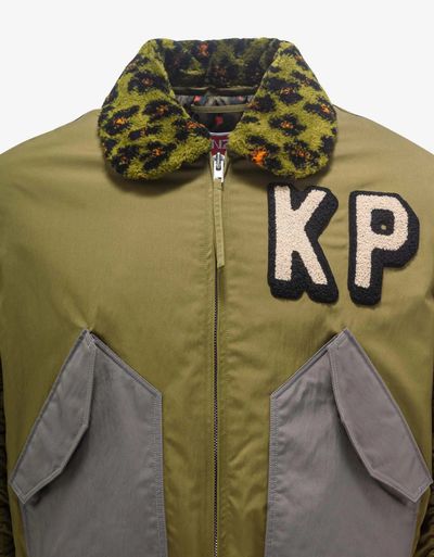 Kenzo Khaki Boxy Bomber Jacket 3