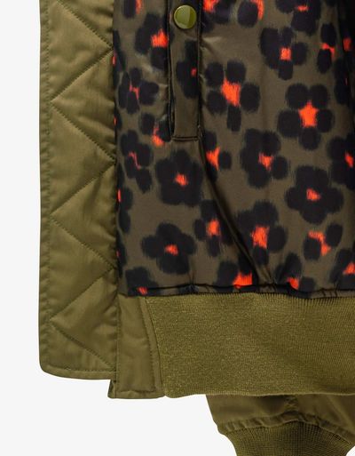 Kenzo Khaki Boxy Bomber Jacket 4
