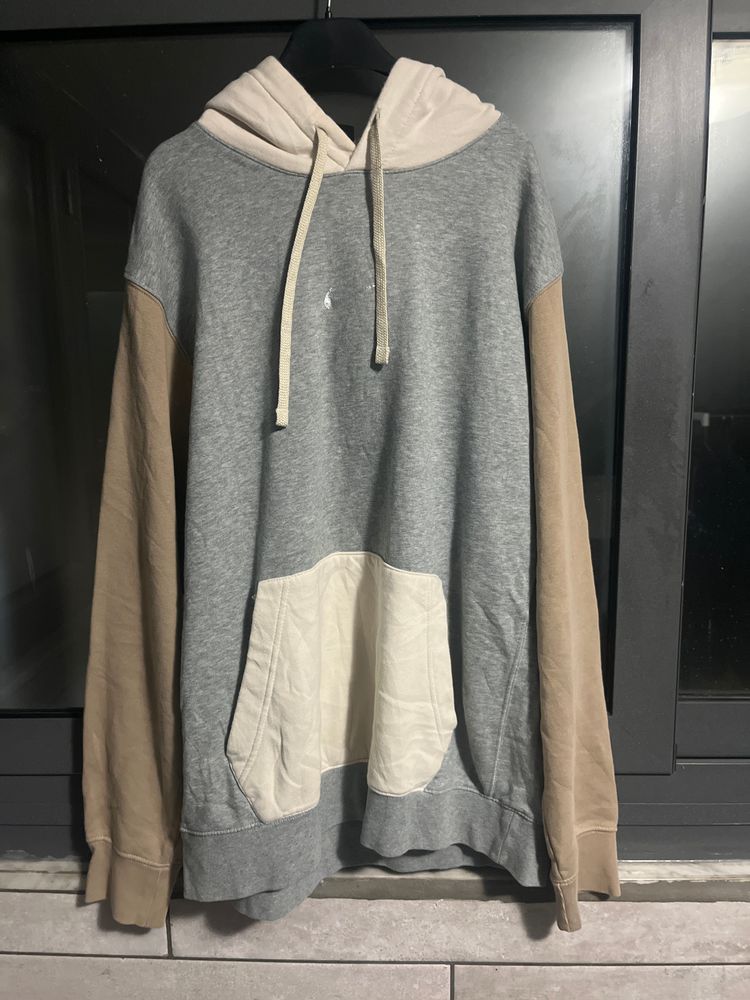 Grey And Beige Hoodie
