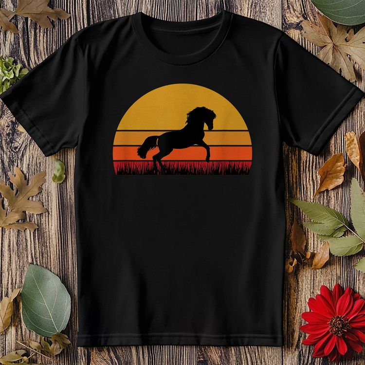 Horse Equine Sunset T-shirt image 3