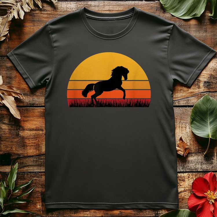 Horse Equine Sunset T-shirt image 2