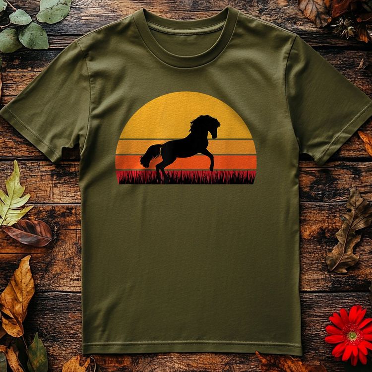 Horse Equine Sunset T-shirt image 1